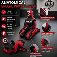 Dummy d'entraînement en cuir microfibre personnalisé pour MMA, Jiu Jitsu, lutte, judo
