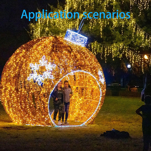 PVC sıcak beyaz aydınlık noel ren geyiği taşıma Motif açık ticari kullanım için ışık IP65 tatil düğün süslemeleri - Product Image 6