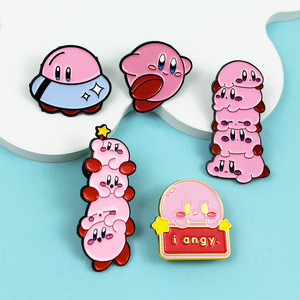 Broche <span class=keywords><strong>de</strong></span> <span class=keywords><strong>Kirby</strong></span> <span class=keywords><strong>de</strong></span> dibujos animados, insignia creativa <span class=keywords><strong>de</strong></span> moda con técnica <span class=keywords><strong>de</strong></span> goteo <span class=keywords><strong>de</strong></span> aceite, decoración para mochila <span class=keywords><strong>de</strong></span> hombre y mujer, en stock - Product Image 2