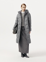 Doudoune longue d'hiver ultra légère et chaude pour femme, manteau décontracté, doudoune matelassée grande taille à capuche pour femme