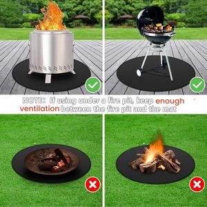 Tapis de foyer à <span class=keywords><strong>bois</strong></span> extérieur <span class=keywords><strong>sous</strong></span> le gril tapis ignifuge tapis résistant à la chaleur pour terrasse patio herbe - Product Image 6