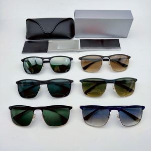 Gafas de Sol Modernas de Alta Calidad 2024, Gafas de Sol Rectangulares Gruesas de Alta Moda, Gafas de Sol de Diseñador de Lujo con Montura Metálica Colorida - Product Image 2