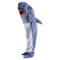 Nouveau requin et dauphin sac de sommeil dessin animé Animal une pièce pyjamas adultes/enfants flanelle maison couverture portable