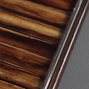 Rectangular Bamboo <b>Tea</b> <b>Tray</b> Dark Color Multifunctional Serving <b>Tray</b> For <b>Tea</b> Ceremony Accessories Heat Insulation Pad - Product Image 4