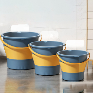 DS4523 seaux de pêche de camping de lavage de voiture de jardin seau en plastique pliable seau pliable intérieur et extérieur avec poignée - Product Image 4