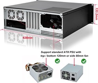 RackChoice Châssis de serveur en acier 3U pour montage en rack ATX/Micro ATX/Mini-ITX (8x3.5/6x3.5/2x2.5 baies de disques, ports USB avant, 3 ventilateurs 120 mm)
