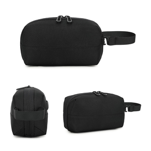 <span class=keywords><strong>SBOX</strong></span> กระเป๋าใส่เครื่องสำอางโพลีเอสเตอร์ความจุขนาดใหญ่กันน้ำได้ทนทานสีดำ - Product Image 1
