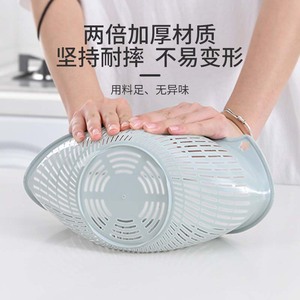 Ensemble de 3 paniers de drainage en plastique, petit, moyen et grand, pour laver les fruits et légumes, passe au lave-vaisselle - Product Image 2