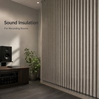 Panneaux acoustiques décoratifs pour murs intérieurs - Design moderne, respectueux de l'environnement, MDF PET NRC 0.8, imperméables, ignifuges, pour hôtels et appartements