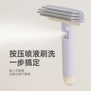 Cepillo de Limpieza para Baño Al065 con Cabezal Giratorio de 360 Grados para Grietas de Paredes, Cerdas de Nailon, Material ABS - Product Image 4