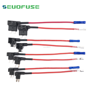 ATM APM <span class=keywords><strong>Mini</strong></span> Micro 2 lưỡi ô tô xe 12V cầu chì chủ <span class=keywords><strong>add</strong></span>-<span class=keywords><strong>a</strong></span>-mạch cầu chì tap Adapter cho xe tải Camper RV - Product Image 2