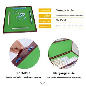 Square <b>Mini</b> Folding Storage Mahjong <b>Table</b> (for 22/24/30 Models) Indoor Use - Product Image 6