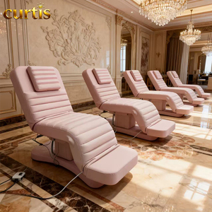 Morden Cosmetic Lusso Moderna Rosa Salon Mobili 4 Motori Elettrico per Massaggio del Viso Lettino per il Letto Spa - Product Image 1