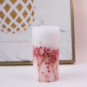 Fall <strong>Winter</strong> New Design Calm Nerves Handmade Pillar <strong>Candle</strong> Soy Wax Apple Cinnamon <strong>Candle</strong> - Product Image 6