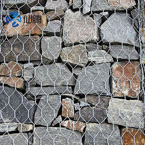 Bán nóng bán buôn PVC tráng nhúng nóng mạ kẽm lục giác dệt rọ đá và gabion giỏ - Product Image 5
