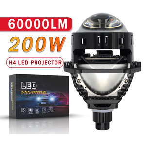 H4 <span class=keywords><strong>LED</strong></span> 3 Inch Bi <span class=keywords><strong>LED</strong></span> Ống Kính Máy Chiếu Với Được Xây Dựng Trong Trình Điều Khiển 55W 45W 6000K Chiếu Ánh Sáng Cho Xe Hơi Cao Thấp Chùm Xe Chiếu Ánh Sáng - Product Image 1