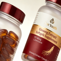 Complément Alimentaire en Gélules d'Extrait de Ginseng Rouge Naturel pour Adultes - Soin Quotidien de la Santé, Soutien Immunitaire, Antioxydant et Énergie