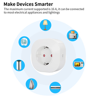 Prise intelligente SIXWGH pour la domotique, prise EU, commande vocale Alexa, connectivité NFC, fonction minuterie, prises électriques WiFi