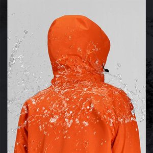 Chaqueta Impermeable Unisex Transpirable <span class=keywords><strong>de</strong></span> Tejido Softshell con Cierre <span class=keywords><strong>de</strong></span> Cremallera, Cortavientos para Senderismo y Ciclismo, Costuras Selladas y Transpirables - Product Image 3