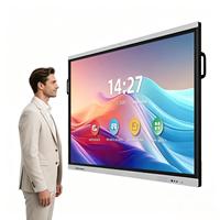 Pizarra Interactiva Inteligente EIBOARD de 98 Pulgadas 4K, Multitáctil, Sistema Dual, Infrarroja, Antideslumbrante, para Conferencias y Educación