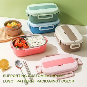 Lancheira Térmica Personalizada para Micro-ondas, Caixa de Almoço Escolar para Crianças, Portátil, Isolada Térmica, Metal em Aço Inoxidável 304 - Product Image 2