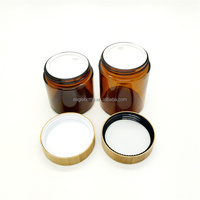 Pot cosmétique en verre ambré de haute qualité pour usine, 4oz 6oz 120ml 180ml 100g 150g, avec couvercle en bambou, pour soins de la peau et du visage