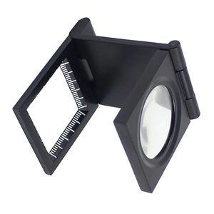 10X मैग्नीफाइंग ऑप्टिकल ट्राई-फोल्डिंग फिल्मिंग मेटल डेस्क फोल्डेबल ग्लास लेंस एलईडी लाइट के साथ 10x मैग्नीफाइंग ग्लास - Product Image 3