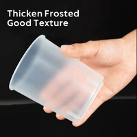 Impression personnalisée Tasses en PP Gobelet en plastique jetable en plastique Tasses jetables de qualité alimentaire 16oz 500ml Bubble Tea Coffee Smoothie avec couvercle