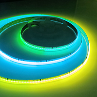 Harga Pabrik Dotless Dream Color 12mm 19W 720leds WS2811 WS2818 5V 12V 24V 5m Addressable RGBIC Cob Led Light Strip