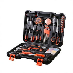 <b>Hand</b> <b>Tool</b> <b>Set</b> 1/4 In Socket Hexagon Adjustable Wrenches Steel Hard Case Home Maintenance Kit - Product Image 2