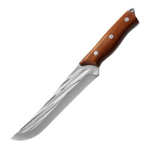 Slaughtering <b>knife</b>, hand-forged hammered <b>boning</b> <b>knife</b>, pork and beef slicing <b>knife</b>, carving <b>knife</b>, rosewood <b>handle</b> - Product Image 5