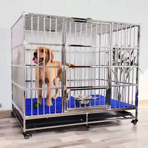 Cheap Wholesale 4 Dog In 1 Cage Manufacture Locking Dog Cage Raises 4 Dog In 1 Cage