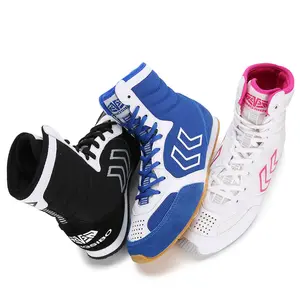 Wholesale Custom Made Professional High-Top Wrestling Shoes china Manufacturers Gym Men boxing boots wrestling shoes