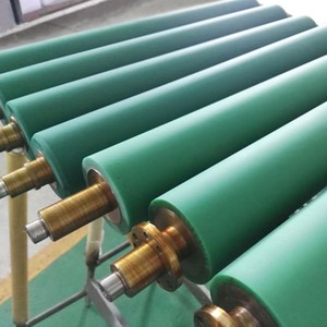 Op Maat Gemaakte Pu Gecoate Roller Met Rubber Gecoate Rollen Siliconen Rollers Rubber Wiellagers Gereviseerde Rubberen Wielen - Product Image 6