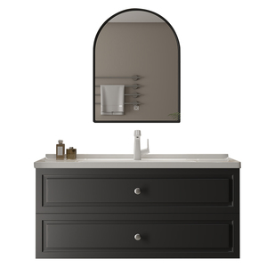 Articles sanitaires en céramique de luxe lavabo de salle de bain lavabo armoires de salle de bain avec miroir lavabo pour la maison hôtel - Product Image 4