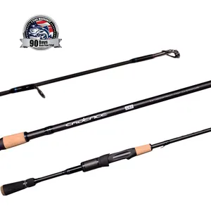 Cadence CR7 40T Carbon Sợi 1 Phần Cần Câu Ánh Sáng Cần Câu Với Fuji Reel Seat Rack Cho Câu Cá Spinning Rod