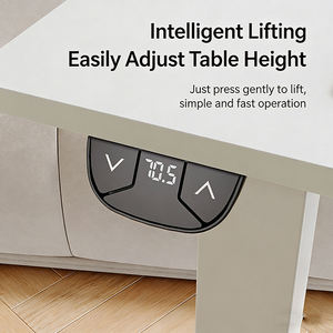 Bureau debout réglable en hauteur pneumatique en forme <span class=keywords><strong>de</strong></span> C <span class=keywords><strong>de</strong></span> 14,17 x 27,56 pouces pour le travail à domicile, le bureau et la station <span class=keywords><strong>de</strong></span> travail informatique - Product Image 6