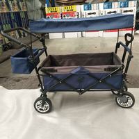 Chariot de camping portable personnalisé pour l'extérieur, chariot pliable familial pour la plage, support OEM personnalisable