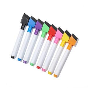Marqueur pour tableau blanc magnétique <span class=keywords><strong>à</strong></span> <span class=keywords><strong>pointe</strong></span> inclinable avec gomme en <span class=keywords><strong>feutre</strong></span>, stylo pour tableau blanc, marqueur couleur avec logo personnalisé - Product Image 1