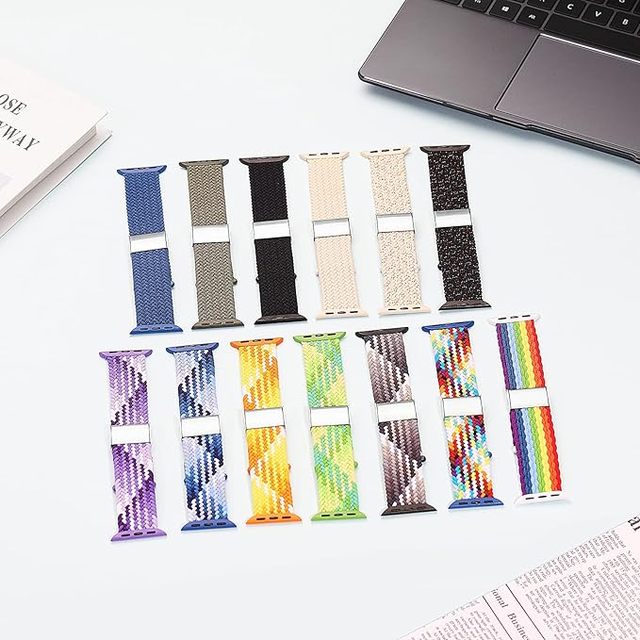 Hot Sale Nylon Sport Loop Elastic Adjustable Strap Watch Band Braided Strap with Buckle Watchband