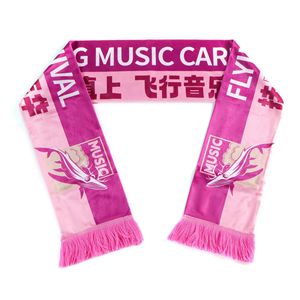 Vente chaude Logo Personnalisé avec Gland Pur Polyester Club De Football Fans Écharpe pour Match De Football Publicité Propagandize - Product Image 2