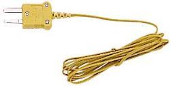 Sonde de mesure de température élevée TECPEL TPK-01, thermocouple de type K, sonde à fil métallique, câble jaune 1200 mm, instrument - Product Image 2