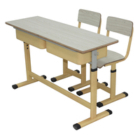 Bureau et chaise pour enfants, ensemble de bureau et chaise pour l'école primaire, bois durable, hauteur réglable, design moderne et écologique, table et chaise d'étude pour enfants