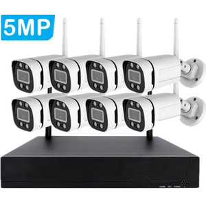 4/8 saluran 8CH P2P kabel poe full hd penglihatan malam rumah luar ruangan keamanan ip AI DVR kit Kamera cctv sistem untuk rumah