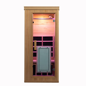 Sauna infrarouge pour une personne SMARTMAK, en bois, lumière rouge, spa à domicile - Product Image 2