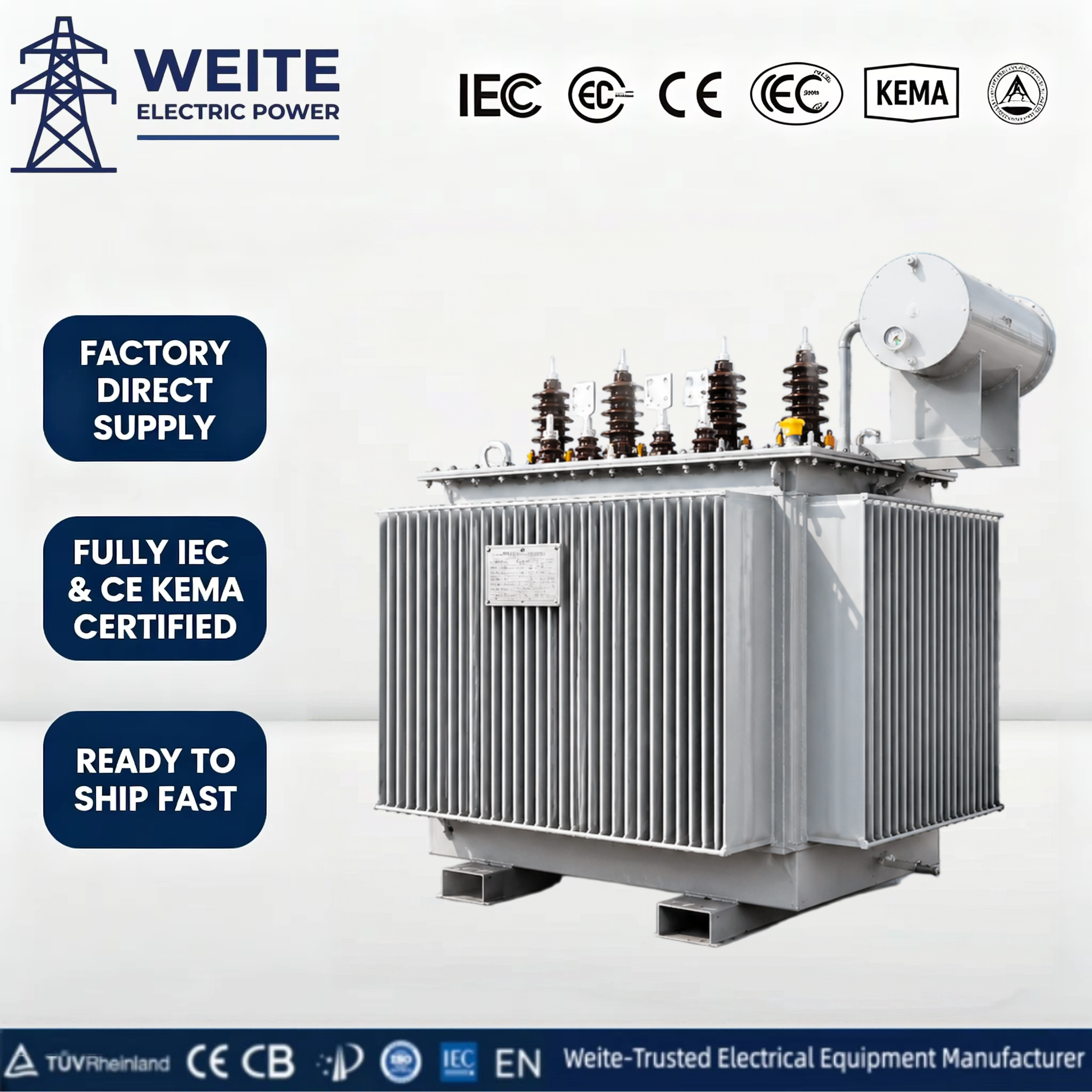 35kV 11kV 250KVA 300KVA 400KVA 450KVA 500KVA Oil Immersed Distribution Step Down <strong>Transformer</strong> Three Phase Copper Winding CE