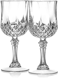 <span class=keywords><strong>Verre</strong></span> <span class=keywords><strong>à</strong></span> vin en plastique avec tige en <span class=keywords><strong>cristal</strong></span>, verres avec tige, élégant, de qualité supérieure, paquet de 4 - Product Image 5