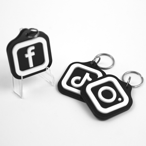 Acrylic phương tiện truyền thông xã hội NFC xem xét <span class=keywords><strong>Keychain</strong></span> thẻ đánh giá NFC - Product Image 5