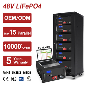 Yabo แบตเตอรี่ลิเธียมเหล็กฟอสเฟตเหมาะสำหรับระบบพลังงานแสงอาทิตย์51.2V 150Ah 100Ah 280Ah แบตเตอรี่ลิเธียม200Ah 48V - Product Image 3