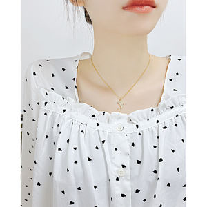 <span class=keywords><strong>OYA</strong></span> Special Design placcato oro Blue Stone Shark Shape collana a catena moda donna in acciaio inossidabile per bambini - Product Image 4